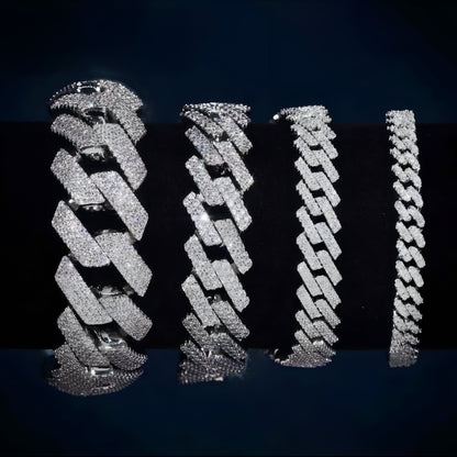 Moissanite - Cuban Link 14K Gold